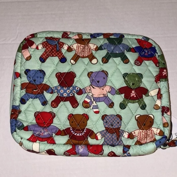 Vera Bradley Teddy Bear Cord Organizer Pouch NWT - Picture 1 of 6